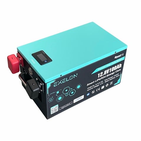 EXELON 12V 100 AH LITHIUM DEEP CYCLE AKÜ (SMART LIFePO4 BATTERY) 1280Wh (380*210*210) (12 KG)