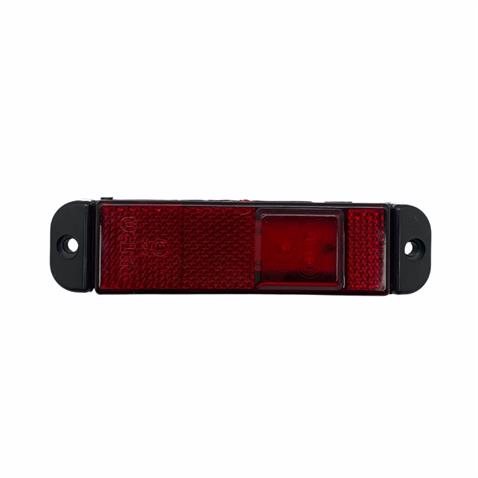 12V-24V YAN İKAZ LAMBASI 3-LEDLİ CRONE TİPİ KIRMIZI (130*32 MM)