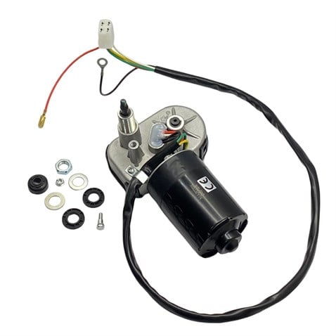 24V SİLECEK MOTORU TEK MİLLİ 90° KABİN