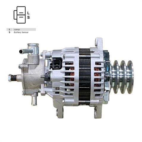 24V ALTERNATÖR DİNAMO 100 A (ÇİFT FİŞ) (L-S) (VAKUMLU) ISUZU TURKUAZ OTOBÜS/KAMYON