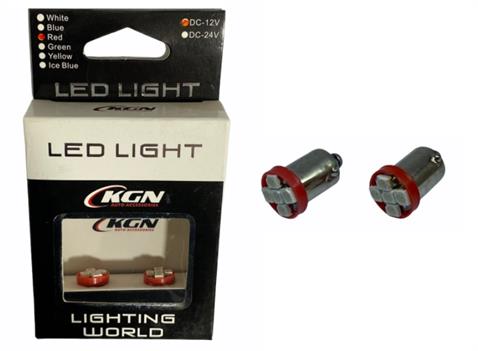 12V 53 AMPUL 5 LEDLİ KIRMIZI (2 AD)