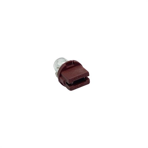 12V DUYLU GÖSTERGE AMPULÜ DİPSİZ 3W (BA10d) (BORDO)