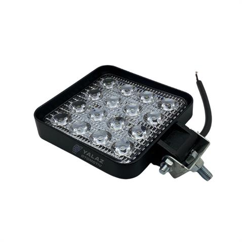 8V-110V ÇALIŞMA LAMBASI KARE (16 LEDLİ 48W) (108*108*28 MM) 