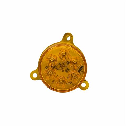 12V-24V SİNYAL LAMBASI (İÇ) (7 LEDLİ) YUVARLAK SARI ISUZU TURKUAZ/NEOPLAN OTOBÜS (52.5 MM)