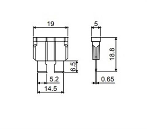 TESLA BIÇAK SİGORTA 1 A (19*19 MM)