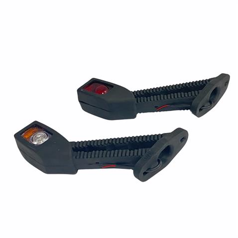 12V-24V DORSE DIŞ İŞARET BOYNUZ TAKOZ LAMBASI UZUN EĞRİ (LEDLİ) SARI-KIRMIZI-BEYAZ (SAĞ-SOL)