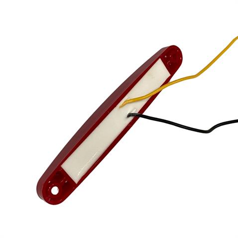 12V-24V PARMAK LAMBA NEON LEDLİ KIRMIZI (MAT) (100*13 MM)