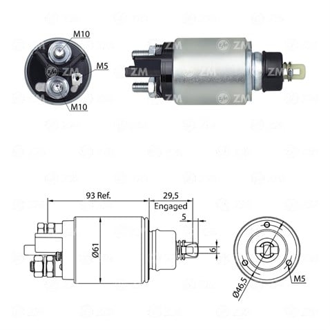 12V MARŞ OTOMATİĞİ 3.2 KW ATLAS COPCO-CLASS-ERKUNT-JCB-LANDINI-LINDE-MAGIRUS-MASSEY FERGUSON