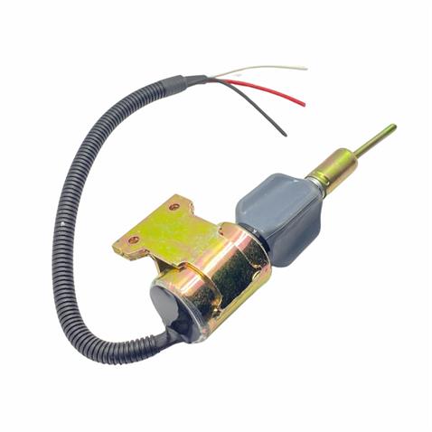 24V STOP SELENOİDİ YAN AYAKLI (SOL AYAK) CUMMINS MOTOR