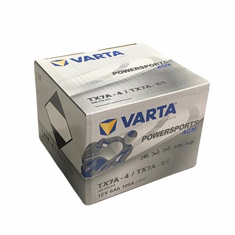 VARTA 12V 6 AH MOTOSİKLET AKÜSÜ AGM 105 A (EN) (150*85*94) (TX7A-4) (TX7A-BS) (YTX7A-BS) (TERS)