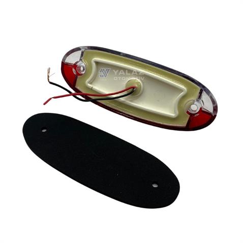 12V-24V TAMPON İZ LAMBASI-PLAKA LAMBASI 18 LEDLİ (KIRMIZI-BEYAZ) UNIVERSAL