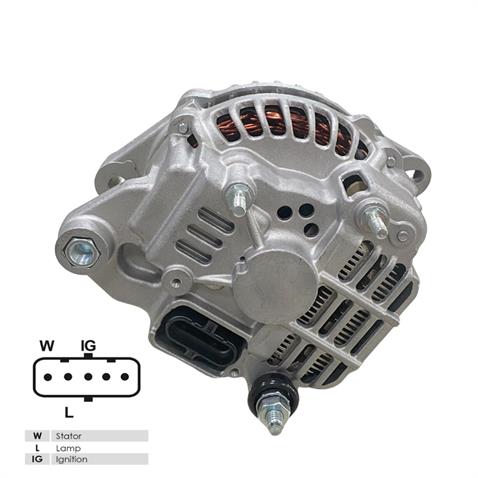 24V ALTERNATÖR DİNAMO MITSUBISHI TİPİ 130 A (5 FİŞ SOKETLİ) (W-L-IG . .) FORD CARGO 
