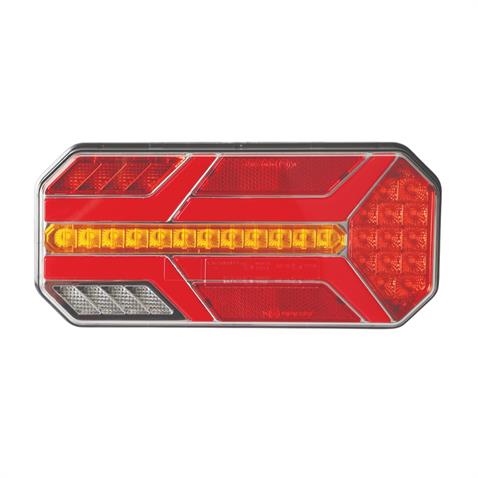 WOLFRAM 10V-30V STOP LAMBASI (NEON LEDLİ-KAYAR SİNYALLİ) (7 FONKSİYONLU) (235*110*47 MM) E9 SAĞ