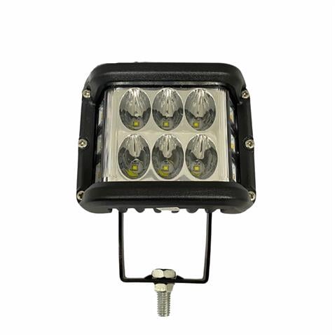 WOLFRAM 10V-30V OFF-ROAD LED LAMBA 36W (6 LEDLİ) (BEYAZ-SARI ÇAKARLI) E9