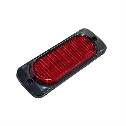 12V-24V İKAZ LAMBASI ÇAKARLI 12 LEDLİ KIRMIZI (116*42 MM) UNIVERSAL
