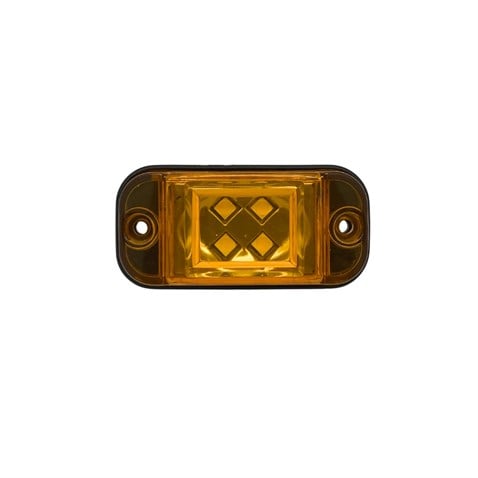 12V-24V YAN SİNYAL X LAMBA SİDE MARKER SARI OVAL (76*37 MM)