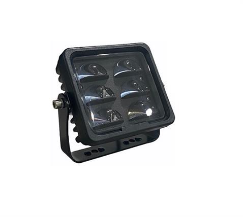 12V-110V LED SPOT LAMBA MERCEKLİ UZUN ÖMÜRLÜ (6 X 3W) (KIRMIZI ÇİZGİ U TİPİ) (130*118 MM) FORKLİFT