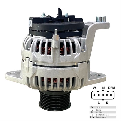 BOSCH 24V ALTERNATÖR DİNAMO 150 A (5 FİŞ SOKETLİ) (W-L-15-S-DFM) RENAULT-VOLVO