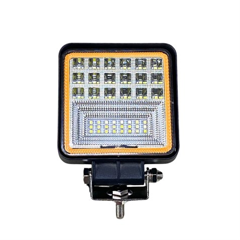 10V-30V OFF-ROAD LAMBA 27W (42 LEDLİ) (4 FONKSİYONLU BEYAZ-SARI ÇAKARLI) (10.5*10.5 MM)
