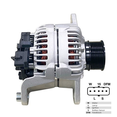 BOSCH 24V ALTERNATÖR DİNAMO 150 A (5 FİŞ SOKETLİ) (W-L-15-S-DFM) RENAULT-VOLVO
