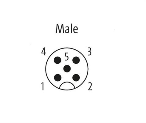 SENSÖR KONEKTÖRÜ (5 PİNLİ) M12 ERKEK