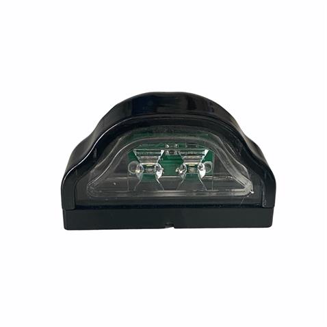 12V-24V PLAKA LAMBASI 2 LEDLİ (SİYAH) (101*60 MM)