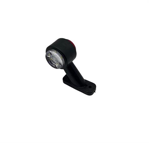 12V-24V MİNİ BOYNUZ LAMBASI DÜZ (12 LEDLİ) (KIRMIZI-BEYAZ)