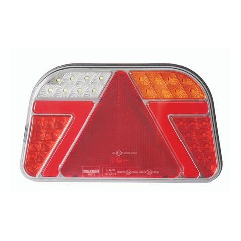 WOLFRAM 10V-30V STOP LAMBASI (NEON LEDLİ) (7 FONKSİYONLU) (241*140*44 MM) E9 SAĞ