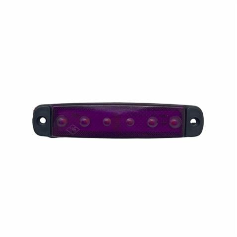 12V PARMAK LAMBA 6-LEDLİ MOR (95*19 MM)