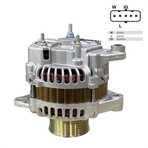 MITSUBISHI 24V ALTERNATÖR DİNAMO 130 A (5 FİŞ SOKETLİ) (W-L-IG . .) FORD CARGO OEM