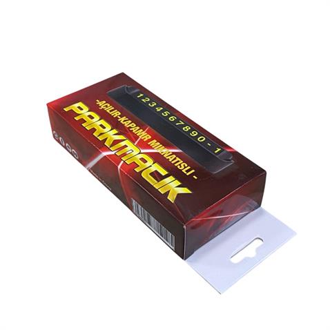 ARAÇ İÇİ TELEFON NUMARATİĞİ (PARK-TEL) (AÇ-KAPA) SİYAH