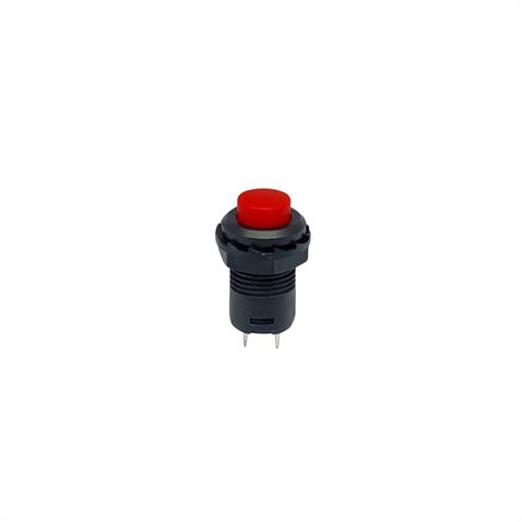 MİNİ BUTON PLS (KALICI) (ON-OFF) (12 MM) KIRMIZI