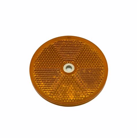 YUVARLAK REFLEKTÖR DELİKLİ SARI (80 MM)