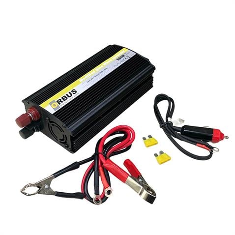 ORBUS 24V DC > 230V AC İNVERTER 600W (MODİFİYE) (ÇAKMAK FİŞLİ-MAŞALI)