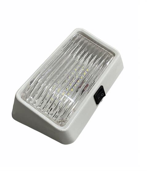 12V TAVAN LAMBASI 18 LEDLİ (ANAHTARLI) BEYAZ (150*89 MM)