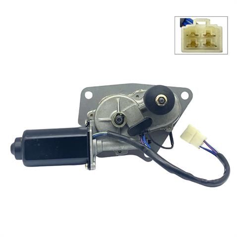 MITSUBA 24V SİLECEK MOTORU KABİN TİP TEK MİLLİ 90° KOMATSU PC60-7 İŞ MAKİNASI