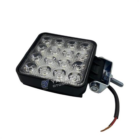 10V-30V ÇALIŞMA LAMBASI KARE 48W (16 X 3W POWER LEDLİ) 