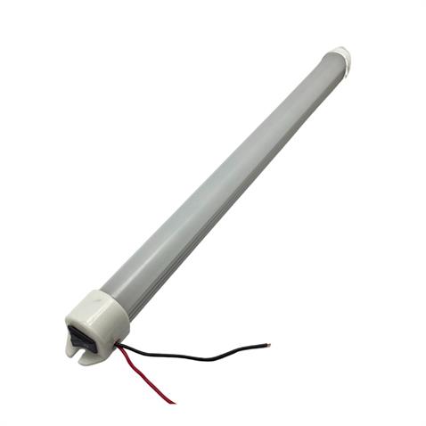 12V FLORESAN TAVAN LAMBASI 18 LEDLİ ANAHTARLI BEYAZ (ŞEFFAF CAM) (25 CM)