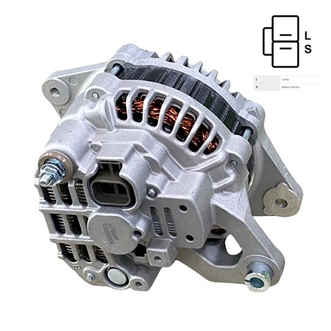 12V ALTERNATÖR DİNAMO 85 A (2 FİŞ) (L-S) HYUNDA ACCENT/EXCEL/SONATA-MITSUBISHI COLT/GALANT/LANCER