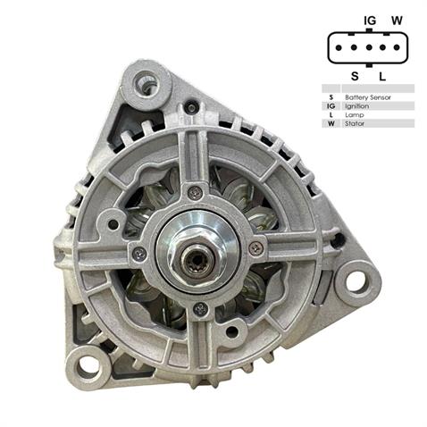 24V ALTERNATÖR DİNAMO BOSCH TİPİ 100 A (5 FİŞ YAN SOKETLİ) (.-S-IG-L-W) MAN TGA