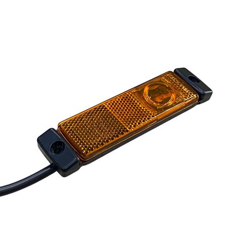 HELLA 12V-24V YAN İKAZ LAMBASI (SİDE MARKER) LEDLİ SARI KRONE TİP DORSE (130*32 MM)