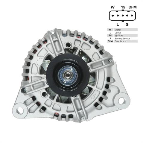 24V ALTERNATÖR DİNAMO BOSCH TİPİ 90 A (SOKETLİ 5 FİŞ) (W-L-15-S-DFM) IVECO EURO CARGO