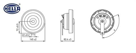 HELLA 12V DİDİT KORNA SÜPERTON 280/380 HZ (TAKIM)