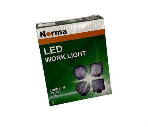 NORMA 9V-60V ÇALIŞMA LAMBASI KARE (9 X 3W) (9 LEDLİ) (107*107 MM)