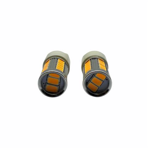 12V 1016 AMPUL DİPSİZ T20 33 LEDLİ SARI (MERCEKLİ) (2 AD)