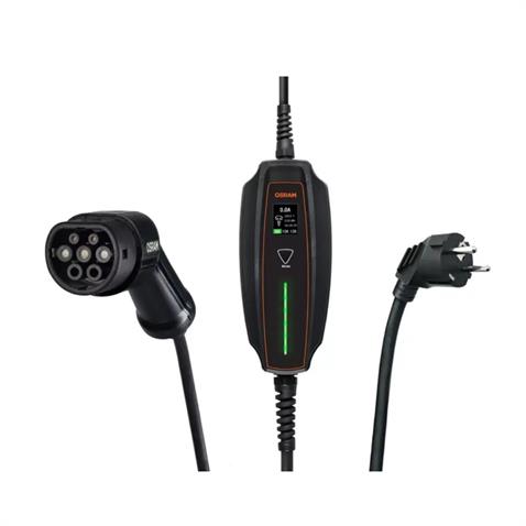 OSRAM 230V AC ELEKTRİKLİ ARAÇ ŞARJ CİHAZI TİP2 (EV TİPİ) (6 A/10 A/16A) (1300W/2200W/3600W) (5 MT)