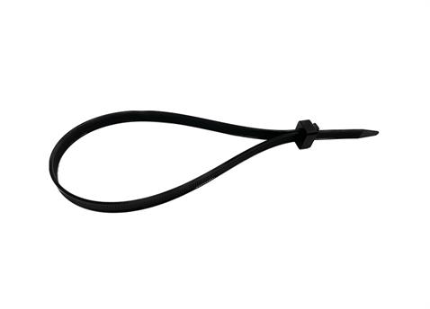 HELLERMANN KABLO BAĞI 7.6 X 350 SİYAH (ŞASİ TİPİ) (TEK DELİKLİ UYGULAMA ALANLARI İÇİN) (100 AD)