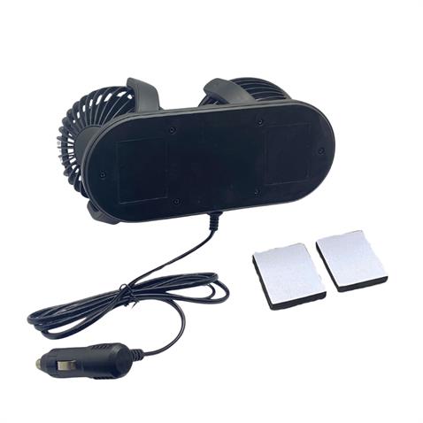 12V VANTİLATÖR 4  (ÇAKMAK FİŞLİ) (TORPİDO ÜSTÜ) (ÇİFT DEVRE) (360° AYARLANABİLİR) (255*110*140 MM)