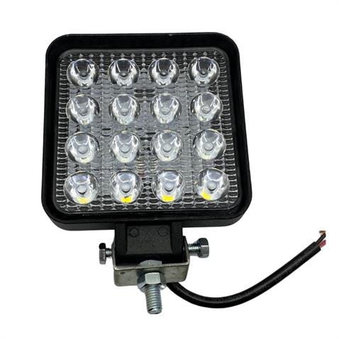 8V-110V ÇALIŞMA LAMBASI KARE (16 LEDLİ 48W) (108*108*28 MM) 