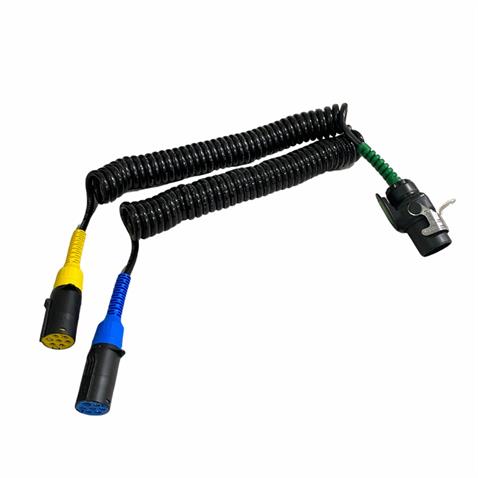 TIR DORSE ELEKTRİK KABLOSU 7Lİ X 2 (3LÜ) (ADAPTÖR) (15 KABLOLU) (6.0 MT) 